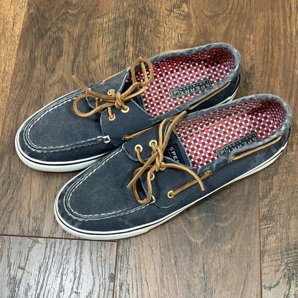 Sperry Shoes - Sperry Top-Sider Canvas Vintage Navy Boat Shoes
